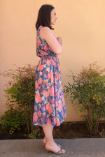 No.6 Pheobe Dress in Blue/Pink Washed Rose