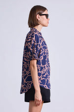 Apiece Apart Los Altos Top in Large Lace Navy Floral
