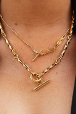 Soko Delicate 24K Gold Plated Ellipse Collar Necklace