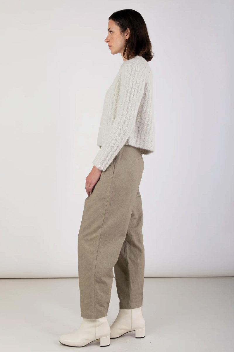 Micaela Greg Loop Rib Top in Mist