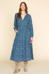 Xirena Ambrose Dress in Indigo Flora
