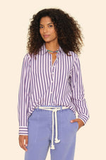 Xirena Beau Shirt in Blue Rose Stripe
