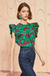 Ulla Johnson Iren Top in Malachite