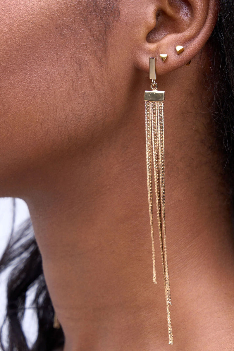 Soko Safu Herringbone Drop Earrings