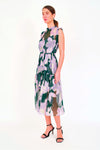 Christy Lynn Gemma Dress in Green Blossom