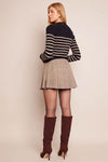Cara Cara Finnegan Jacket Brown Ivory Stripe