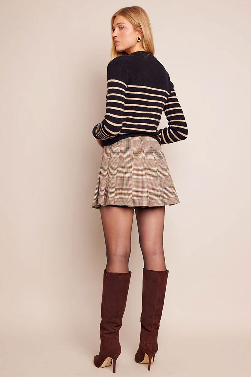 Cara Cara Finnegan Jacket Brown Ivory Stripe
