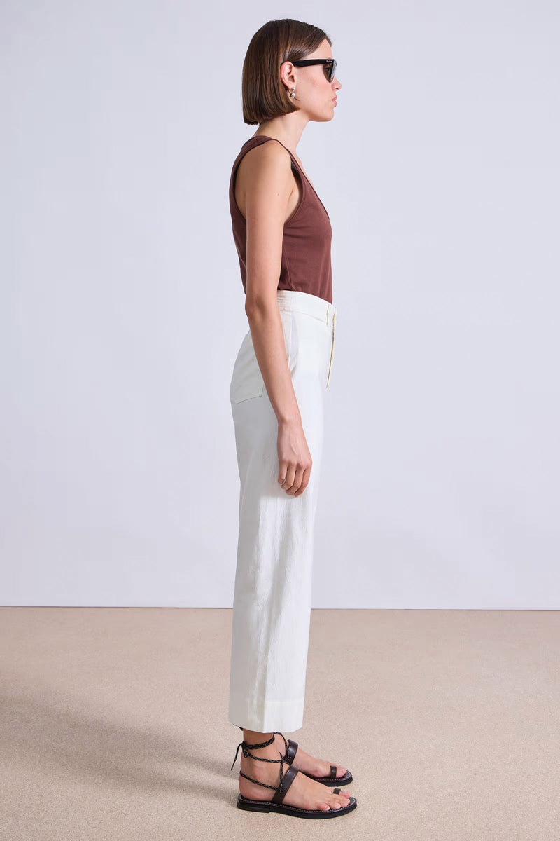 Apiece Apart Classic Merida Pant in Cream