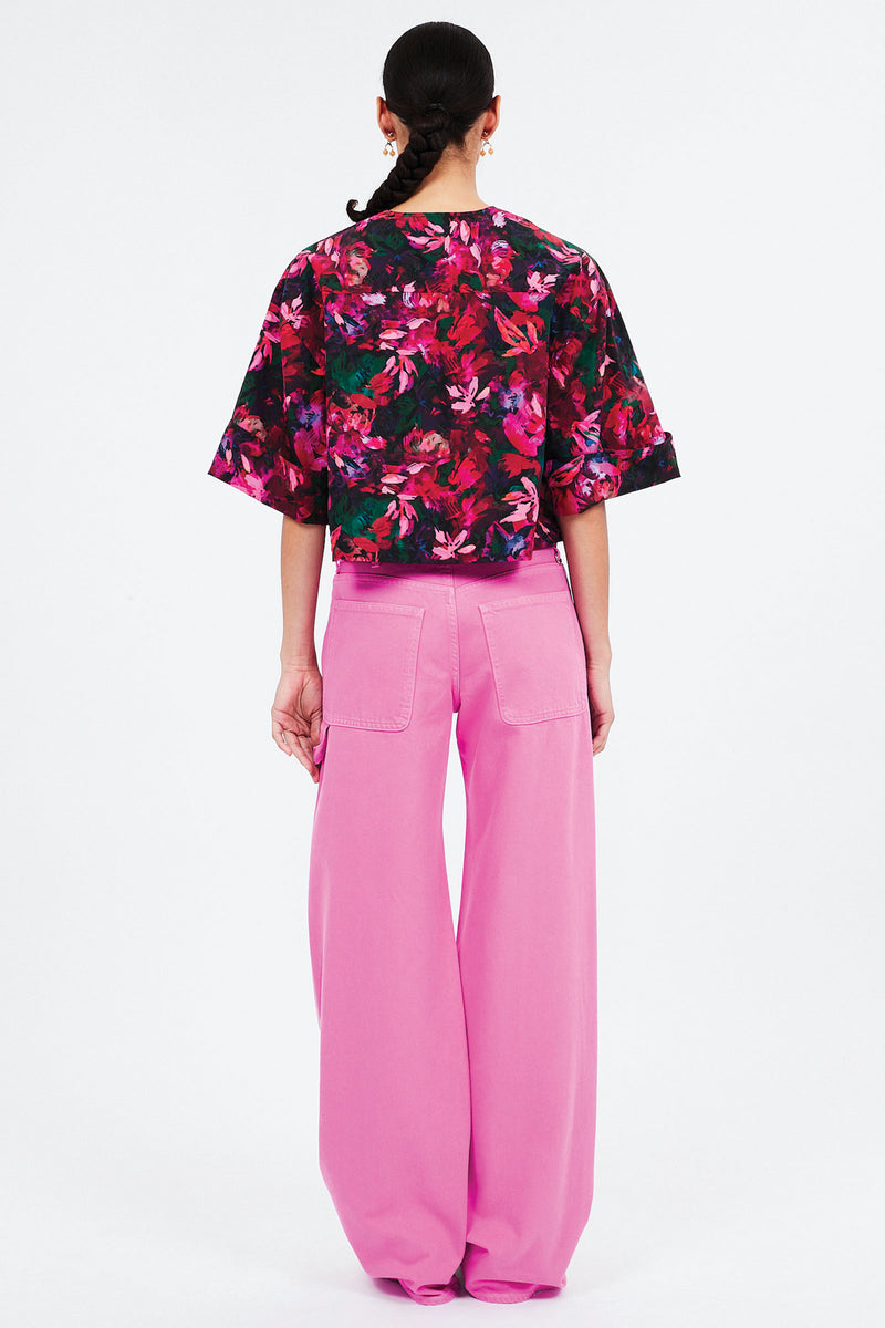 Ulla Johnson Suri Blouse in Hibiscus