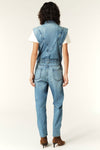 BA&SH Figo Jumpsuit in Lightused Blue