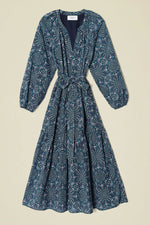 Xirena Ambrose Dress in Indigo Flora