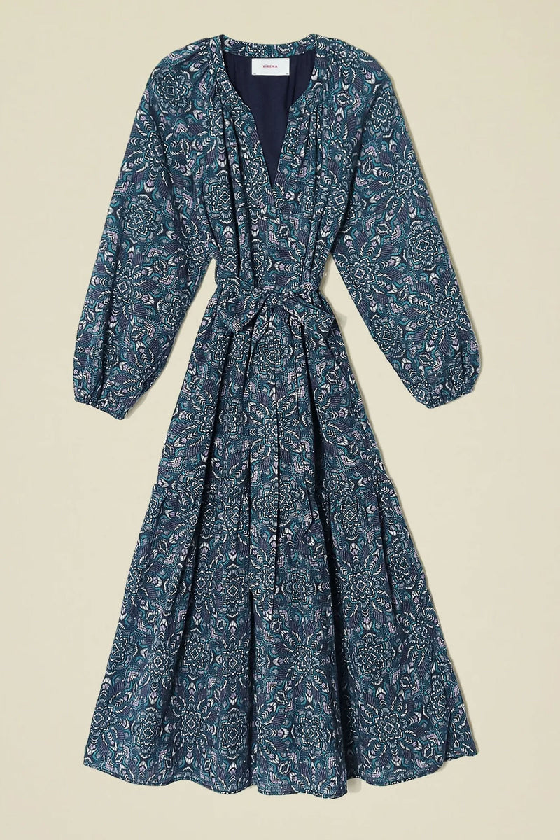 Xirena Ambrose Dress in Indigo Flora