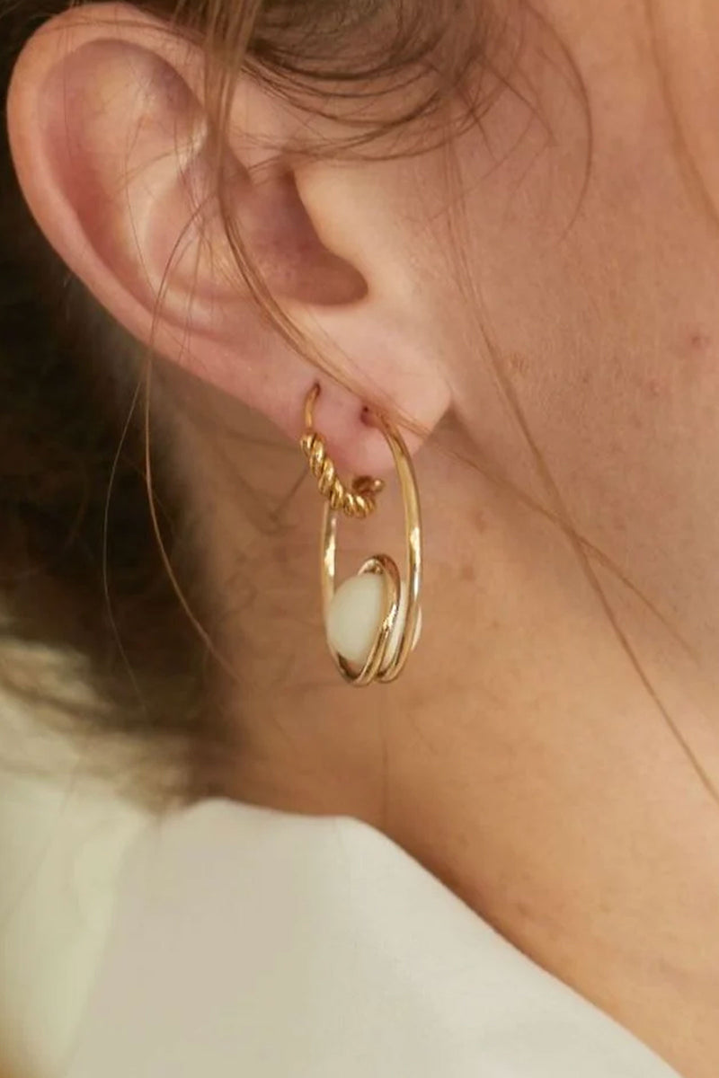 24k Pure Gold Hoop Earrings | Hoops Earrings 24 K Gold | 24 K Gold Plated  Jewelry - Hoop Earrings - Aliexpress