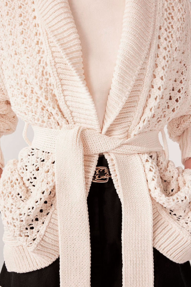 Ba&sh Kyr Cardigan Ecru