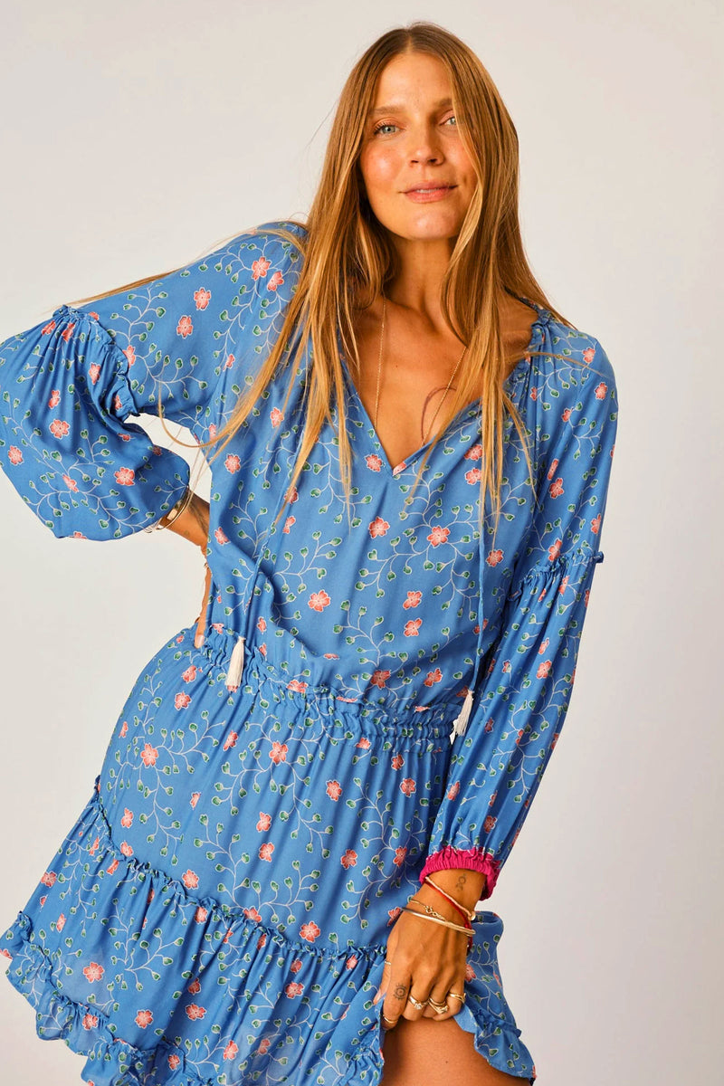 Natalie Martin Maggie Dress in Pinwheel Denim M