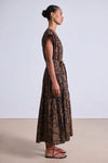 Apiece Apart Agathe Tier Maxi in Large Lace Chocolate Floral