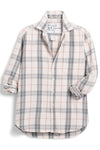 Frank and Eileen Eileen Relaxed Button Up Shirt in Cream, Camel and Gray Plaid