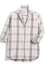 Frank and Eileen Eileen Relaxed Button Up Shirt in Cream, Camel and Gray Plaid