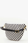 Clare Viver Grande Fanny in Cream Chantal White and Black Checkers