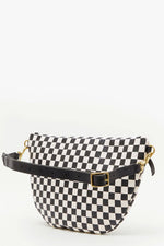Clare Viver Grande Fanny in Cream Chantal White and Black Checkers