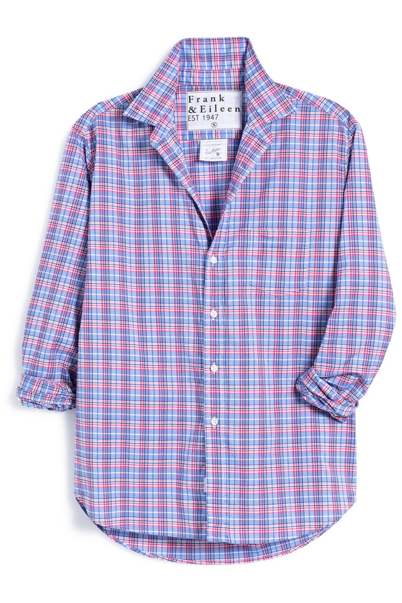 Frank and Eileen "Eileen" Button Up in Pink, Blue, White Plaid