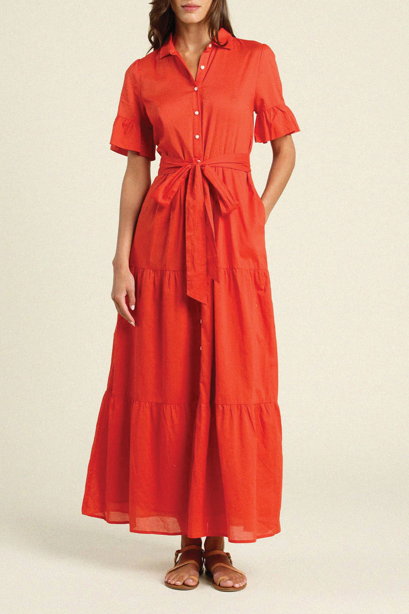 Trovata Martine Dress in Tomato