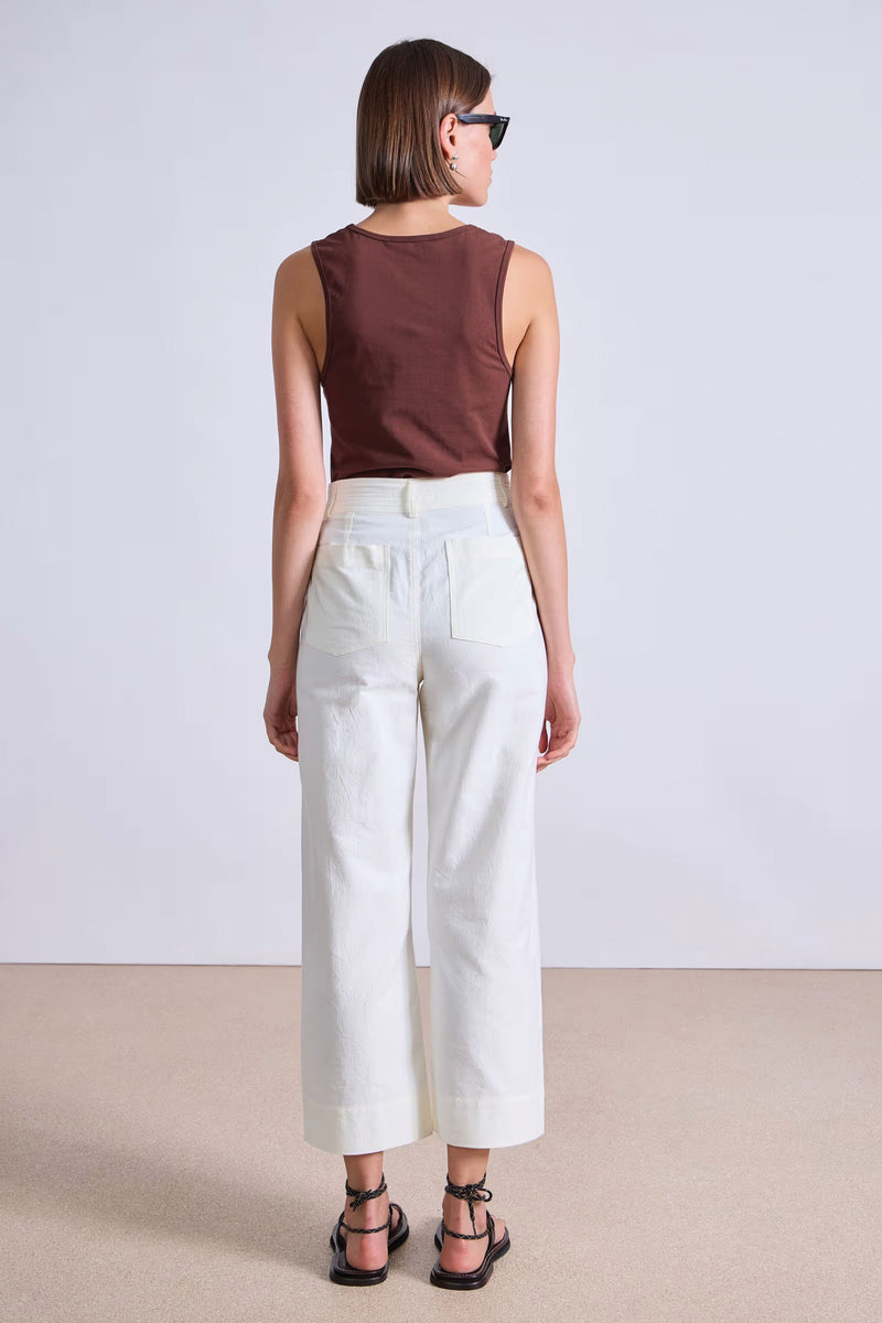 Apiece Apart Classic Merida Pant in Cream