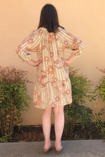 Natalie Martin Stevie Dress in Sunflower Stripe Print