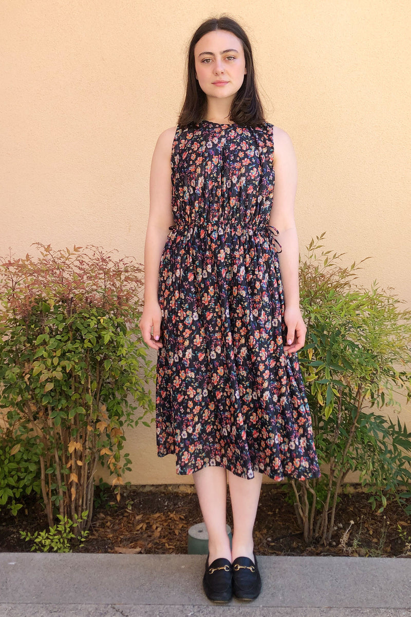 No.6 Pheobe Dress in Black Wisteria