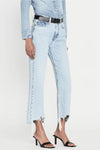 Frame Le Jane Crop Bite Hem Fizz Indigo