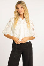 Caballero Juliette Ivory Lace Top