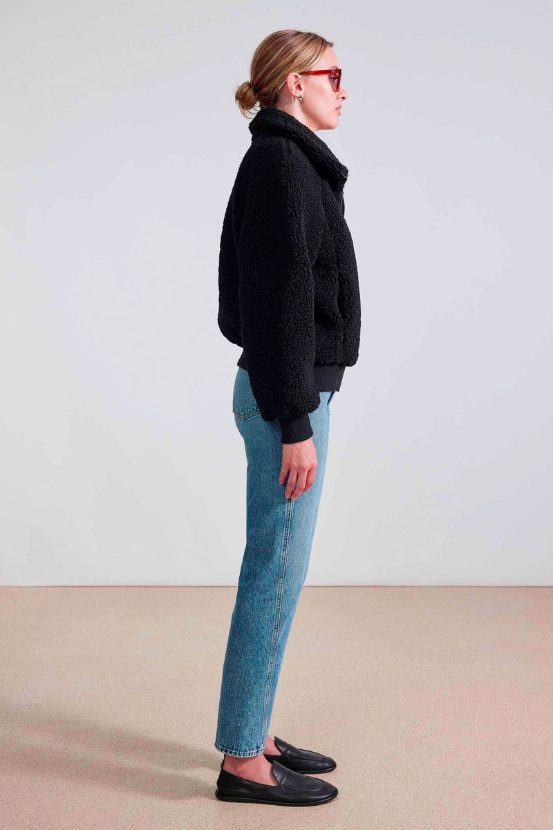 Apiece Apart Amager Bomber Jacket in Black