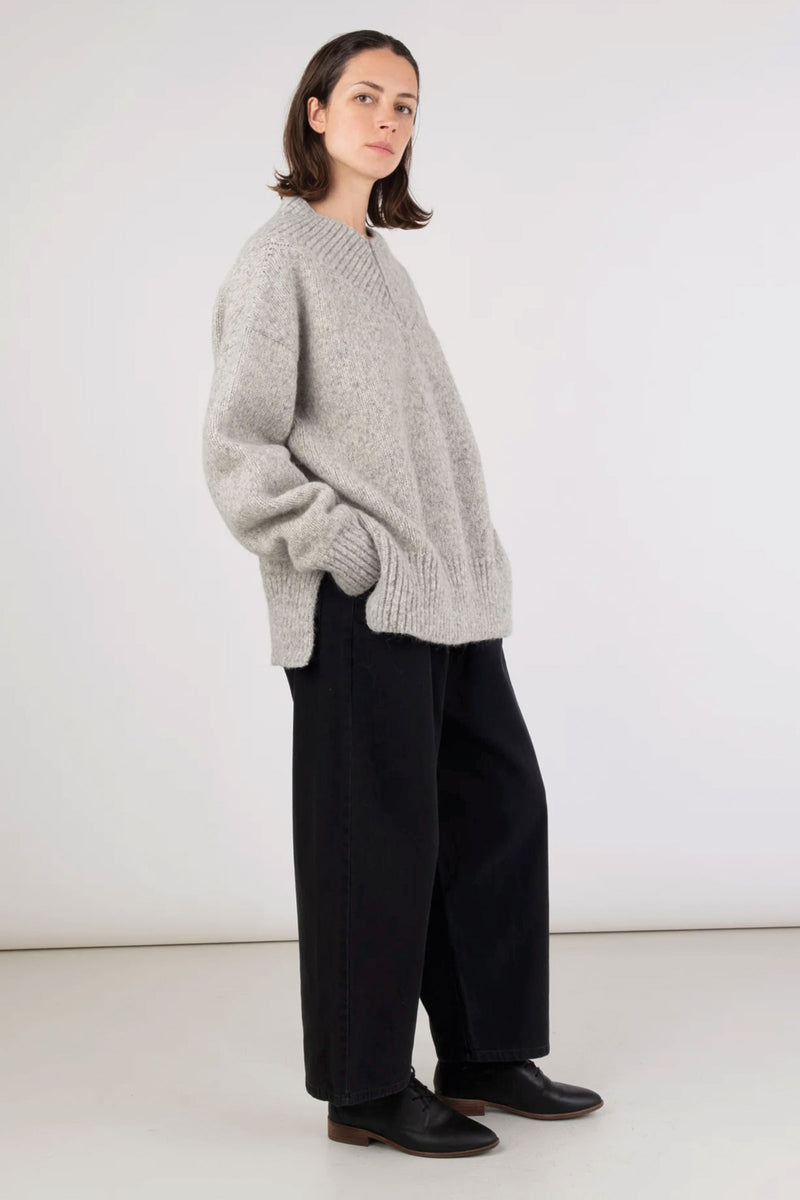 Micaela Greg Coco Sweater in Heather Grey
