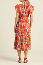 Trovata Kristine Dress in Shoreline Poppy