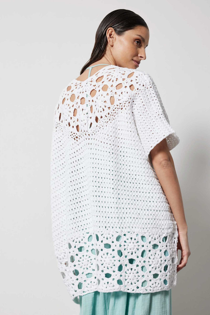 Not Shy Arka Crochet Wrap Latte