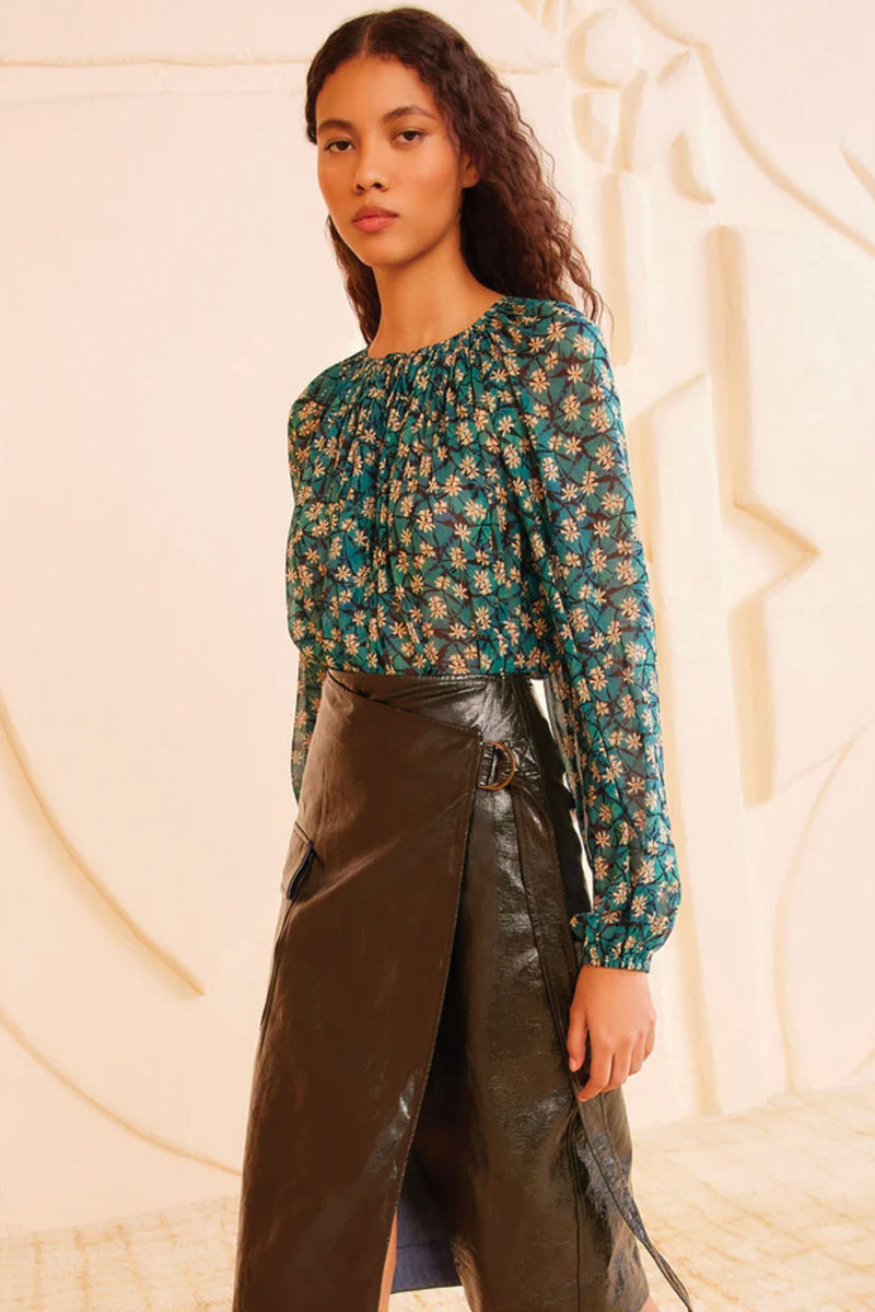 Ulla Johnson Safa Blouse in Clematis