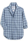 Frank and Eileen Relaxed Button Up Shirt in Blue, Navy Pink Plaid