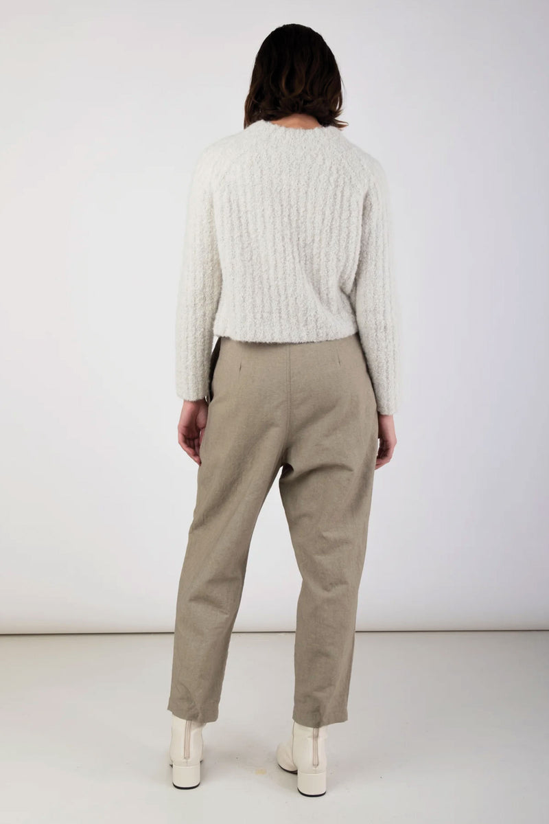 Micaela Greg Loop Rib Top in Mist