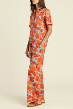 Trovata Lena Blouse in Shoreline Poppy