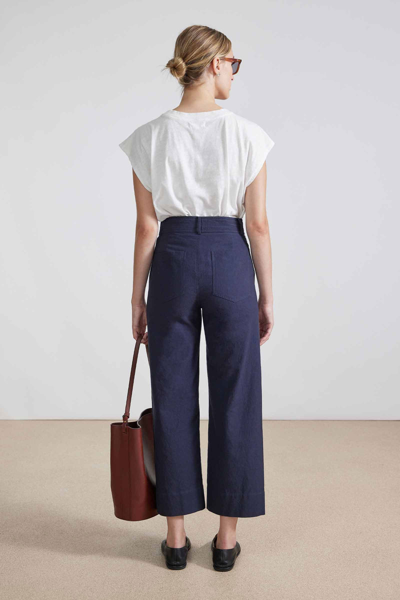 Apiece Apart Classic Merida Pant in Navy