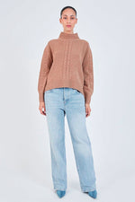 Not Shy Franek Sweater in Camel