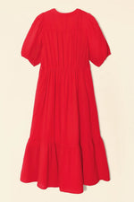 Xirena Lennox Cotton Gauze Dress Real Red