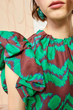Ulla Johnson Iren Top in Malachite