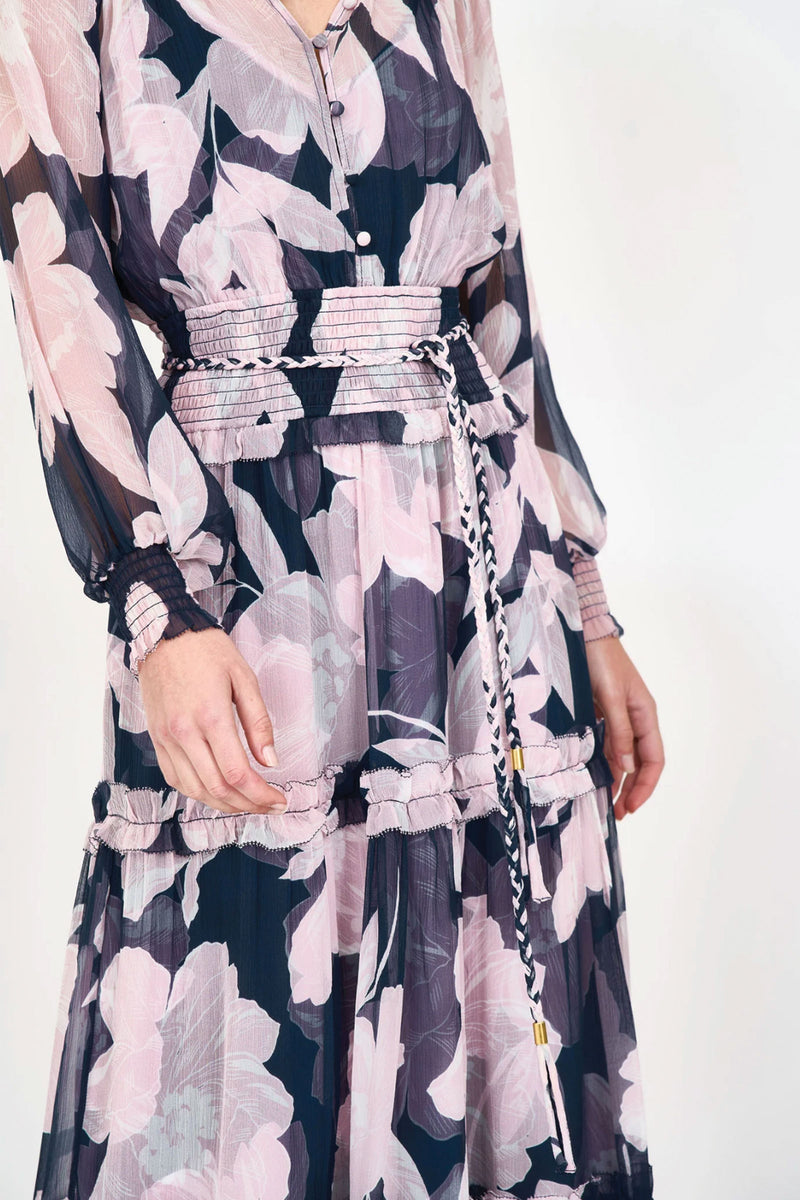 Christy Lynn Florence Dress in Midnight Blossom