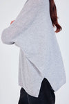Not Shy Faustine Pullover Sweater in Acier