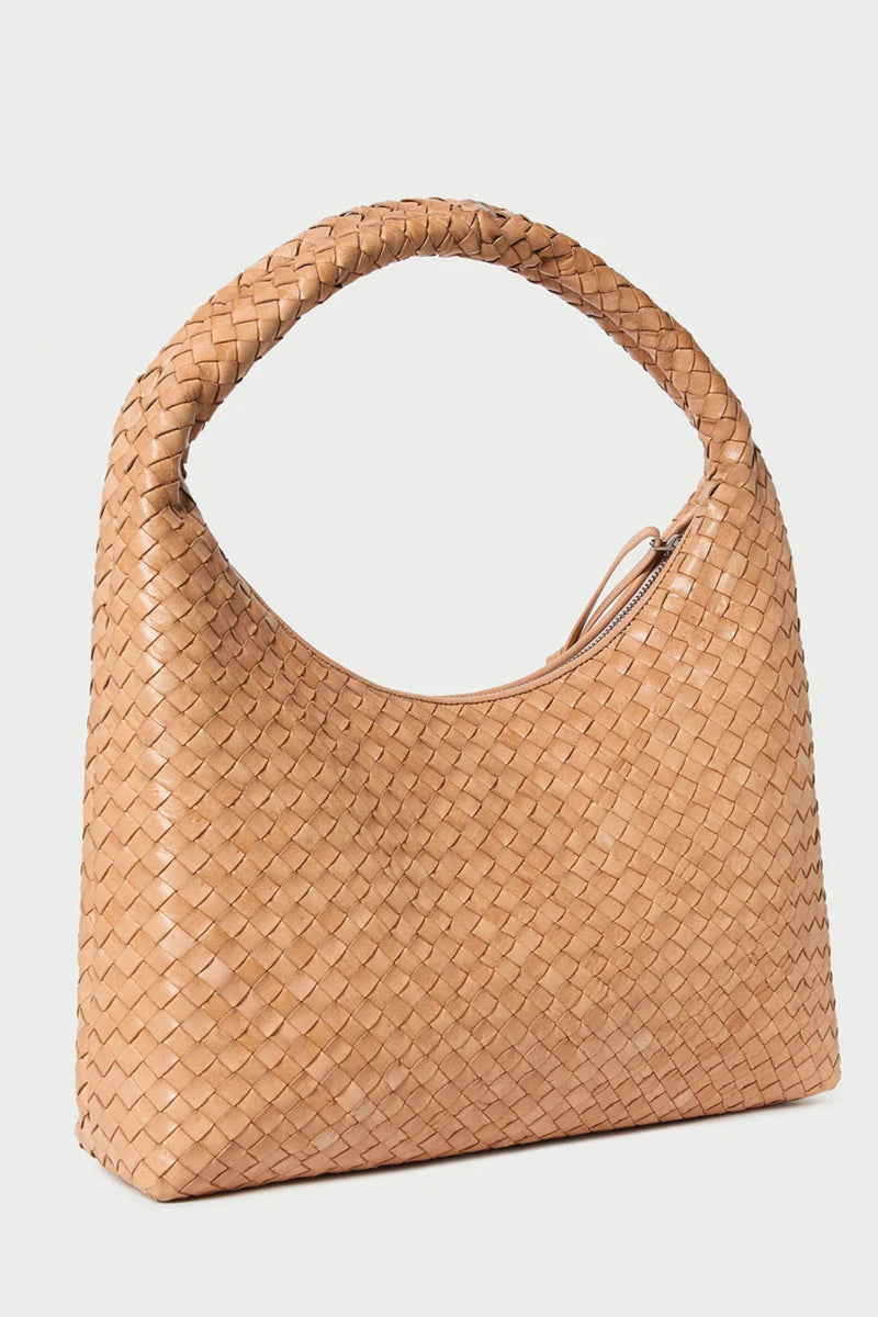 Loeffler Randall in Willow Woven Hobo in Desert Sand