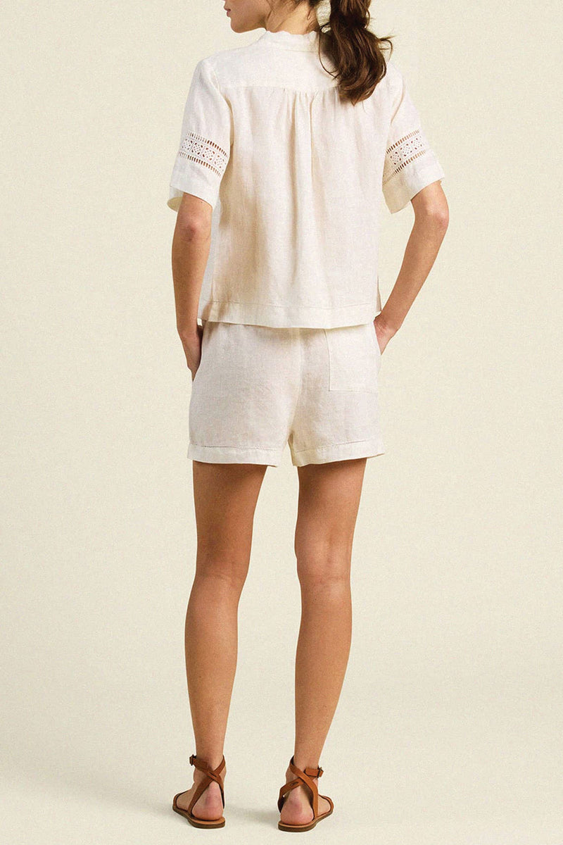 Trovata Inez Shirt in Ivory