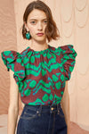 Ulla Johnson Iren Top in Malachite