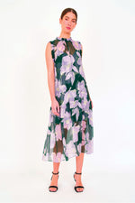 Christy Lynn Gemma Dress in Green Blossom