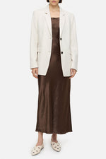 Closed Strap Dress in Cacao Brown